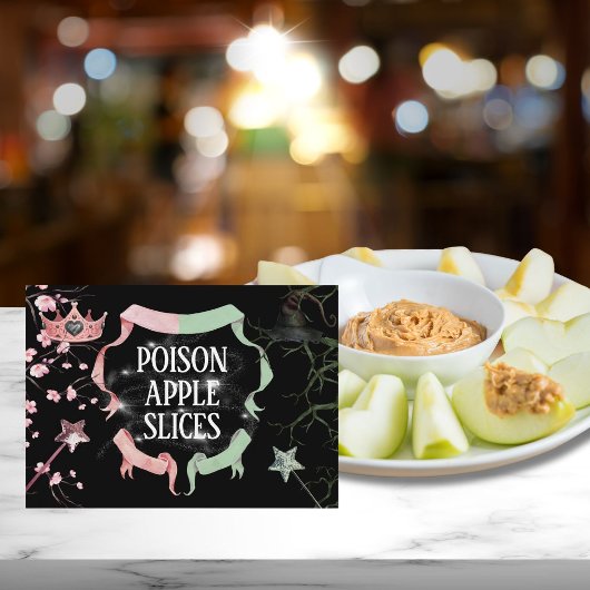 Carte alimentaire de la tente à thème