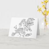 Carte alimentaire de l'Europe (Fleur jaune)