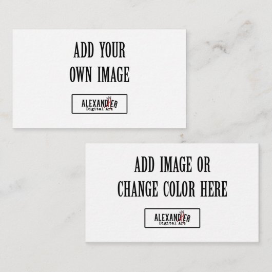 Carte alimentaire/place horizontale de 2,3,5 po (Devant / Derrière)