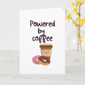 Carte Alimenté Par Café (Fleur jaune)