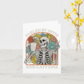 Carte Alimenté par l'animosité et squelette de café Hall (Fleur jaune)