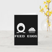Carte Alimenter Des Oeufs Je Pense Que Vous Devriez Lais (Fleur jaune)