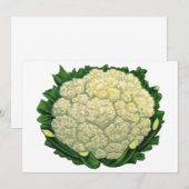 Carte Aliments Anciens Légumes Chou-fleur (Devant / Derrière)
