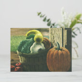 Carte Aliments d'antan, courges d'hiver, citrouille et p (Debout devant)