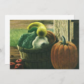 Carte Aliments d'antan, courges d'hiver, citrouille et p (Devant / Derrière)