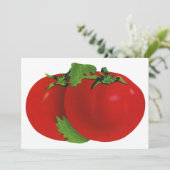 Carte Aliments vintages, Bio Rouge Ripe Heirloom Tomate (Debout devant)
