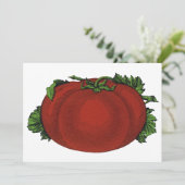 Carte Aliments vintages, tomates mûres, légumes et fruit (Debout devant)