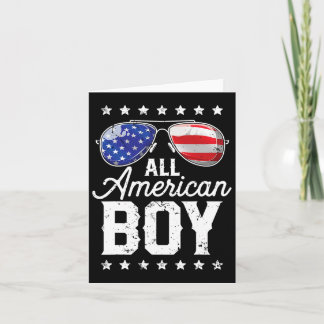 Carte All American Boy 4 juillet Usa Sungles Famille Ma