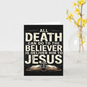 Carte All Death Can Do To The Believers Is Deliver Him T (Fleur jaune)