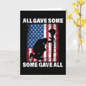 Carte All Gave Some , Some Gave All - USA Army (Fleur jaune)