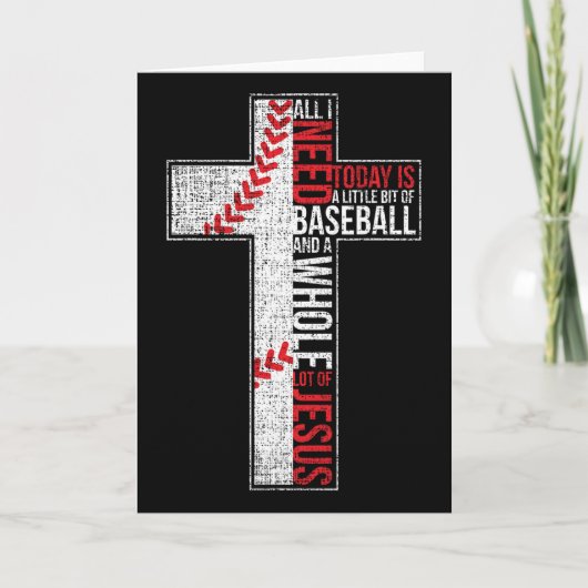 Carte All I Need Is Sell And Jesus Christian Cross Faith (Devant)