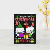 Carte All I Want For Christmas Is My Two Front Teeth Xam (Fleur jaune)