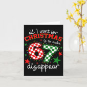Carte All I Want For Christmas Is To Make 67 Disappear T (Fleur jaune)