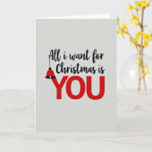 Carte All I Want For Christmas Is You Card (Fleur jaune)