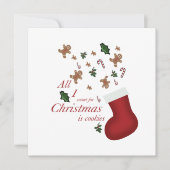 Carte all i wanted for christmas is cookie (Devant)