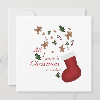 Carte all i wanted for christmas is cookie