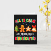 Carte All Is Calm Just Kidding This Is Kindergarten Chri (Fleur jaune)