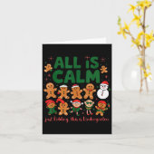 Carte All Is Calm Just Kidding This Is Kindergarten Ging (Fleur jaune)