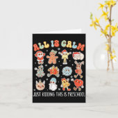 Carte All Is Calm Just Kidding This Is Preschool Funny C (Fleur jaune)