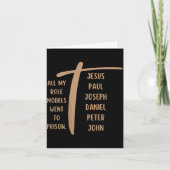 Carte All My Role Models Went To Prison Jesus (on Back) (Devant)