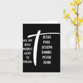 Carte All My Role Models Went To Prison Jesus Paul Bible (Fleur jaune)