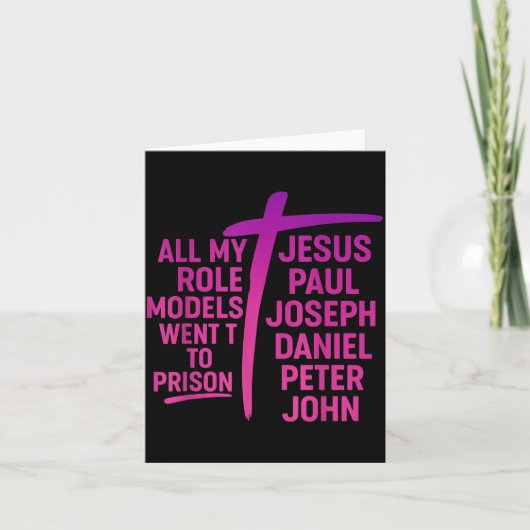 Carte All My Role Models Went To Prison Jesus Paul Josep (Devant)