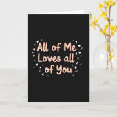Carte All Of Me Loves You Romantic Card (Fleur jaune)