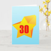 Carte All Star trente années ! Anniversaire (Fleur jaune)
