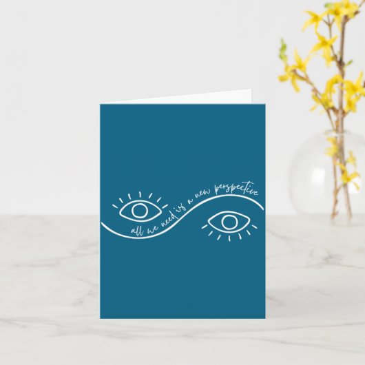 Carte All We Need Is A New Perspective Optometry Future  (Fleur jaune)