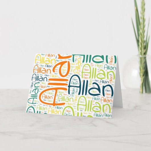 Carte Allan (Devant)