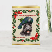 Carte Allardice Scottie Chien Noël personnalisé (Devant)
