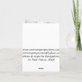 Carte Allée à St Paul, France (Dos)