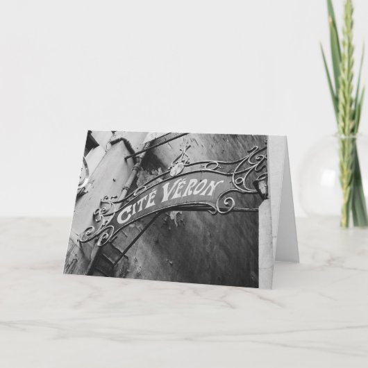 CARTE ALLÉE PARISIENNE… (Devant)