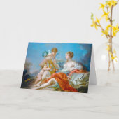 Carte allégorie de francois boucher de la musique rococo (Fleur jaune)