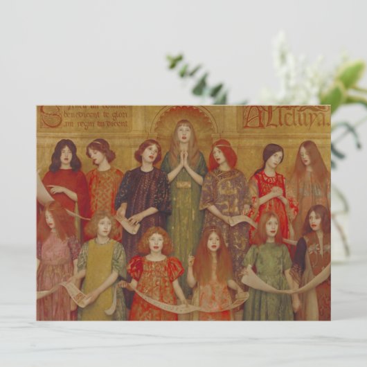 Carte Alleluia (par Thomas Cooper Gotch) (Debout devant)
