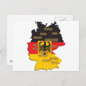 Carte Allemagne (Devant / Derrière)