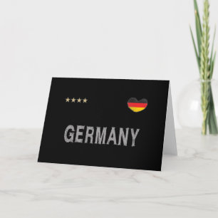 Carte Allemagne Football Fan Chemise Coeur
