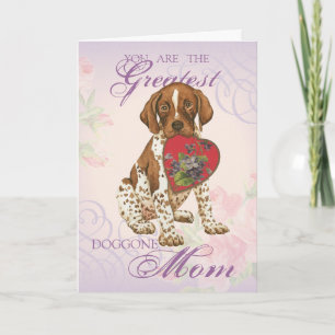 Carte Allemand Pointeur court coeur maman