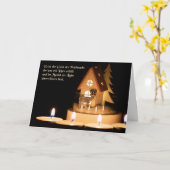 Carte Allemand Romantique Joyeux voeux de Noël (Fleur jaune)