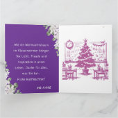 CARTE ALLEMANDE DE SALUTATIONS AUX ENSEIGNANTS (Intérieur)