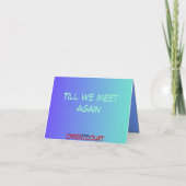 Carte Aller À De Nouvelles Aventures>Carte Adieu (Dos)