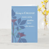 Carte Aller à l'adieu du collège (Fleur jaune)