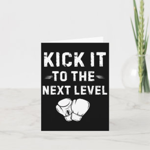 Carte Aller Au Niveau Suivant Aller En Boxe Arts Martiau