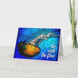 Carte Aller avec Flow Fun Ocean Jellyfish Script moderne