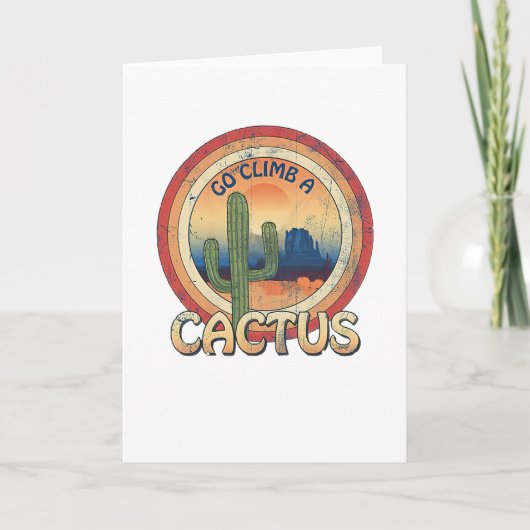 Carte Aller grimper un cactus (Devant)