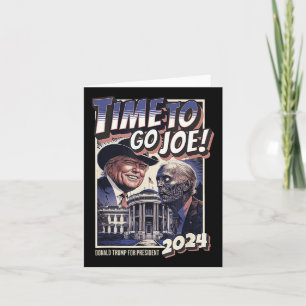 Carte Aller Joe Funny Pro Trump & Zombie Biden 2024