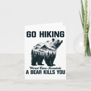 Carte Aller Randonnée Pire Scénario Coque Un Ours Tue Vo