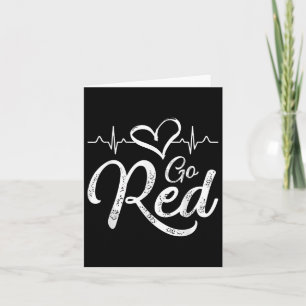 Carte Aller Rouge Pour Femmes American Heart Disease Moi