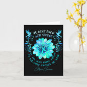 Carte Allergies Awareness Flower We Dont Know How Stron  (Fleur jaune)