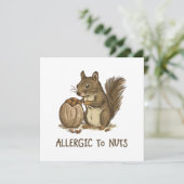 Carte Allergique aux noix (Debout devant)